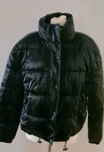 FB SISTER Damen Jacke Schwarz Winterjacke Samt Schimmer Gr. L Neu - Bild 1 von 8