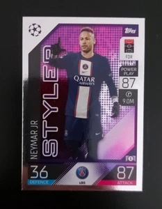 Neymar Jr. - Paris Saint-Germain - Topps CL 22-23 Match Attax - Styler - #186 - Picture 1 of 2