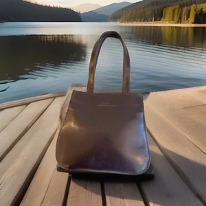 Armani Exchange Handtasche Vintage Braun Leder Schultertasche - Bild 1 von 11