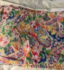 Retired Ralph Lauren Springdale Colorful Floral Paisley Queen Bedskirt