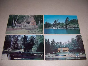 1950s OAK ISLAND RESORT, LAKE of THE WOODS, MN. VTG POSTCARD LOT - Picture 1 of 1