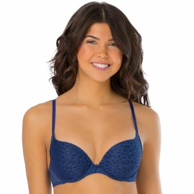 Sujetador push up con cordones SO ZG83B239R azul medieval talla 32A Foto 1 de 4