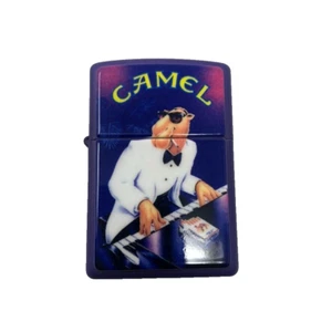 Vintage Camel Joe Zippo Lighter Purple Graphic Made In USA New - Picture 1 of 8