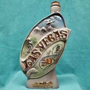 Jim Beam Decanter Las Vegas Nevada Hoover Dam Lake Mead 1969 Whiskey Bottle - Picture 1 of 12