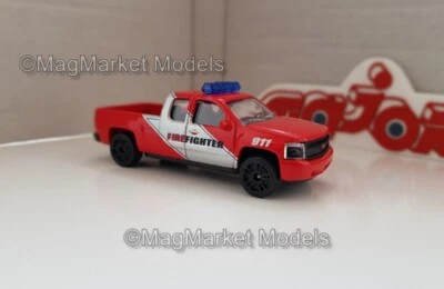 MAJORETTE · CHEVROLET SILVERADO · FIREFIGHTER · 1:64 · BRAND NEW BUT NO BOX - Image 1 of 2