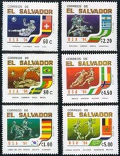 DEP5 El Salvador 1203/08 1994 USA World Football Championship MNH