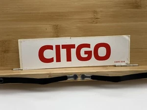 NOS vintage GAS STATION oil Texaco Citgo Red Letter Sticker Decal - Picture 1 of 5