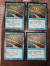 MTG Magic the Gathering - 4 x High Tide (a playset) - Fallen Empires - Ex