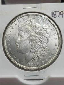 1879 MORGAN SILVER DOLLAR BU - Picture 1 of 2