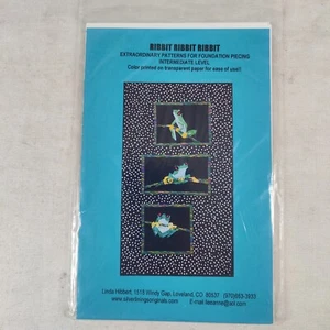 Ribbit Ribbit Frog Quilting Patterns For Foundation Piecing Intermediate Level - Picture 1 of 12