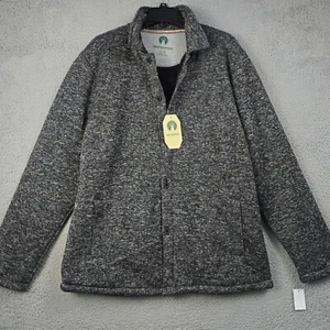 Weatherproof Sherpa Shirt Jacket Mens Extra Large XL Black Outside Fleece NWT - Picture 1 of 10