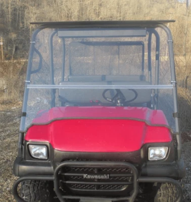 2003-08 Kawasaki Mule 3010 Trans Mule Front Folding Fold Windshield -1/4 THICK! - Image 1 of 4