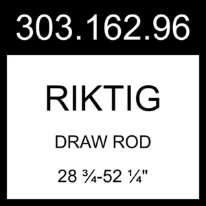IKEA RIKTIG Draw Rod Extendable 28 ¾-52 ¼" 303.162.96 - Picture 1 of 1