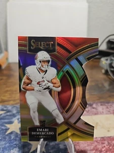 EMARI DEMERCADO ~ 2023 Panini Select Premier Level RED & YELLOW Prizm Die-Cut - Picture 1 of 2