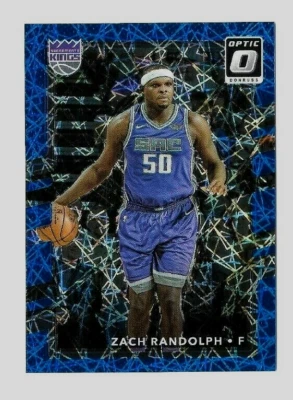 2017-18 Donruss Optic Blue Velocity Prizm #130 Zach Randolph Sacramento Kings - Image 1 of 2