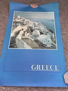 Greece Poster Vintage Festival Travel 1970s - Picture 1 of 4