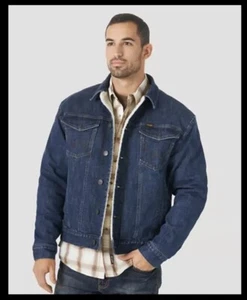 Wrangler Retro® Giacca Uomo Sherpa Foderata Western Denim 74288FR - Taglia XL - Foto 1 di 14