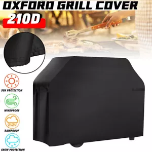 Cubierta de parrilla de barbacoa de alta resistencia 210D impermeable resistente a la decoloración UV protector de parrilla de gas - Imagen 1 de 11