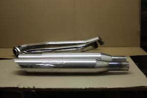 HARLEY DAVIDSON SOFTAIL SCREAMIN EAGLE SLASH CUT BALONEY CUT EXHAUST MUFFLER OEM - Imagen 1 de 20