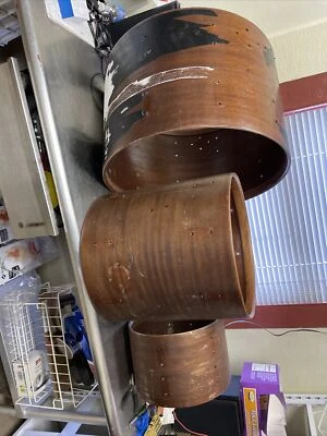 ROGERS Vintage Mahogany 3 Pc. Drum Shells, 12x8, 16x16, 22x14 museum pieces! - Image 1 of 4