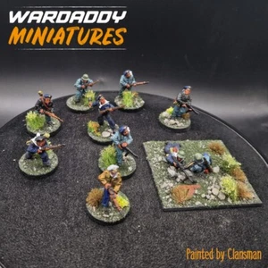 Pro Painted 28mm Bolt Action German kriegsmarine ×10 C4 METAL ww2 warlord - Picture 1 of 4