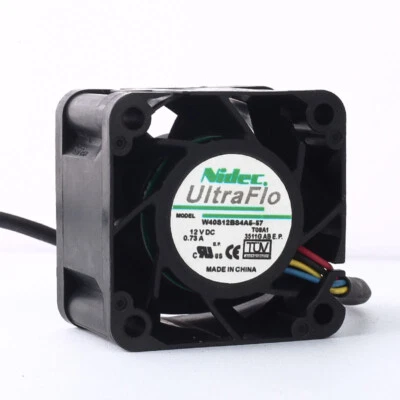 NIDEC 4028 0.73A W40S12BS4A5-57 40*40*28MM 12V 4 wire server chassis fan - Image 1 of 4
