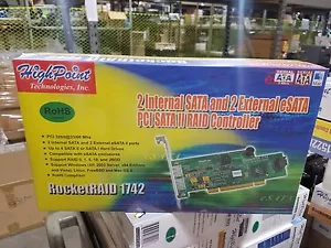 HighPoint RocketRAID 1742 4-Channel PCI SATA 3Gb/s RAID Controller - Picture 1 of 3