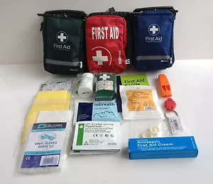 HIKING WALKING FIRST AID KIT - 1 PERSON - INCLUDES BLOOD STOPPER & BELT LOOP - Picture 1 of 15