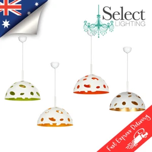 Mina Bucato White Pendant Light Collection, Yellow, Green, Copper, Orange SALE! - Picture 1 of 7