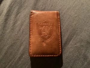 Oakland Raiders Leder Geldklammer - Bild 1 von 3
