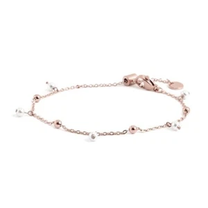 MARLU' Bracciale PVD ORO ROSA con perle e sfere 2BR0071R-W - Foto 1 di 2