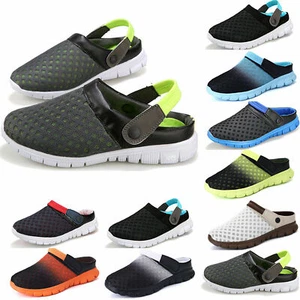 NEW mens mesh beach shower clogs slip-on sandals - Picture 1 of 9