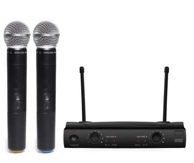 Dual Channel Cordless Handheld Set for Shure UT4 Type Wireless UHF Microphone - Image 1 of 2