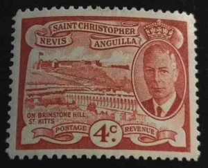 St. Christopher: 1952 King George VI of United Kingdom & L. (Collectible Stamp). - Picture 1 of 1