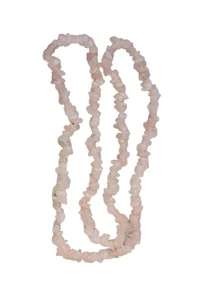 9125160-d Rosenquarz stein- Kette Collier l 80 cm - Picture 1 of 2