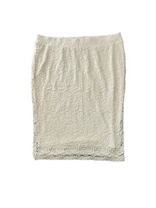 Torrid Woman's Lace Pencil Skirt Cream 3X - Picture 1 of 8