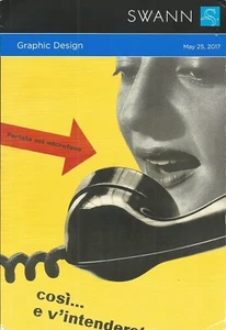 SWANN GRAPHIC DESIGN POSTERS Colin Gee Kauffer Tuten Auction Catalog 2017 - Picture 1 of 1