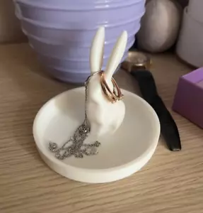 Bunny Ring Holder | Cute Rabbit Ring Dish | Animal Jewelry Holder | Animal Decor - Picture 1 of 10