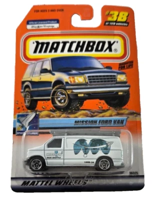Matchbox Space Explorer Series #38 2000 primera edición Mission Ford Van Logo Foto 1 de 4