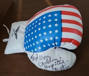 CARL WEATHERS SIGNED USA BOXING GLOVE ROCKY ‘S APOLLO CREED WITH INSCRIPTION - Picture 1 of 6