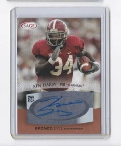 KENNETH DARBY 2007 SAGE FOOTBALL BRONZE PARALLEL AUTOGRAPHED ROOKIE-SHIPS FREE - Picture 1 of 22
