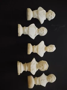 5er Set kleine Parian Büsten, klassische Komponisten - Bild 1 von 6