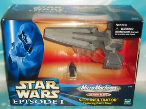 STAR WARS ACTION FLEET SERIE SITH INFILTRATOR MIT DARTH MAUL PILOT FIGUR - Bild 1 von 4