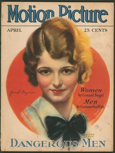 Motion Picture Magazine April 1930 Janet Gaynor~Lupe Velez~Hollywood 1930s - Picture 1 of 7