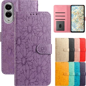 Luxury Daisy Wallet Case Phone Case Cover for Samsung S25 S24FE S23 S22 S21 S20 - Picture 1 of 22