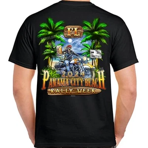 2024 Panama City Beach Rally Week Freedom & Beer T-Shirt - Picture 1 of 12