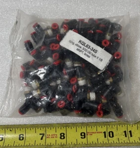 NEW SMC FITTINGS KQL03-34S Fitting Elbow 5/32 OD tube X 1/8 MNPT brass - Picture 1 of 3