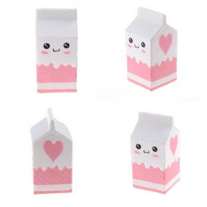 Cute Milk Box Slow Rising Scented Cartoon Bread Hand Pillow Toy 3-*- - Photo 1/12