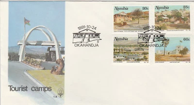South West Africa Namibia 1991 FDC No 1.8 Touist Camps - Image 1 of 3