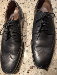 johnston & murphy oxford men's shoes, 12 M, excellent pre-owned condition, black - Picture 1 of 5